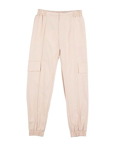FUN & FUN Casual pants Beige 66% Polyester, 31% Viscose, 3% Elastane