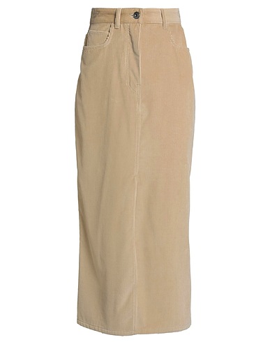 WEEKEND MAX MARA Midi skirt Sand 100% Cotton