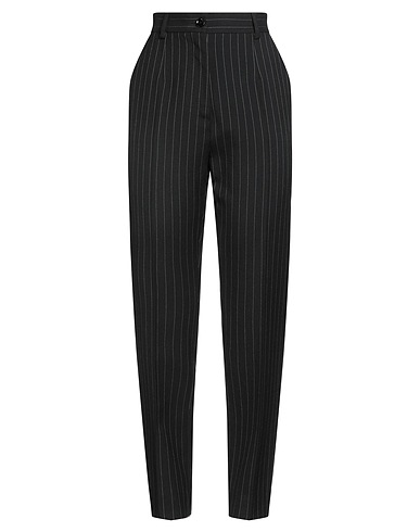DOLCE&GABBANA Pantalone Nero 100% Lana Vergine