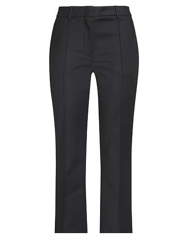 SPORTMAX Casual trouser Black 48% Cotton, 46% Polyamide, 6% Elastane