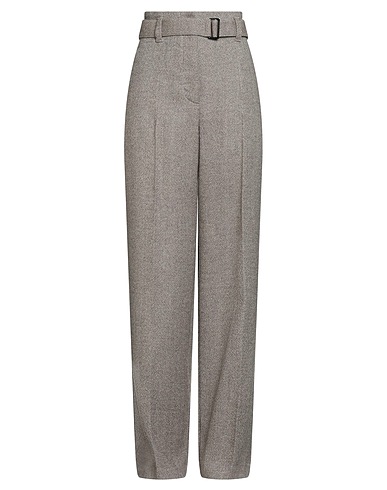 BRUNELLO CUCINELLI Casual trouser Khaki 51% Virgin Wool, 36% Wool, 12% Polyamide, 1% Elastane, Brass