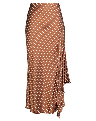 SEMICOUTURE Long skirt Brown 100% Viscose