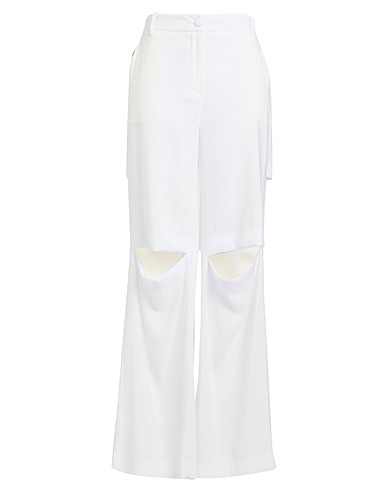 JIJIL Pantalone Bianco 80% Viscosa, 20% Poliestere