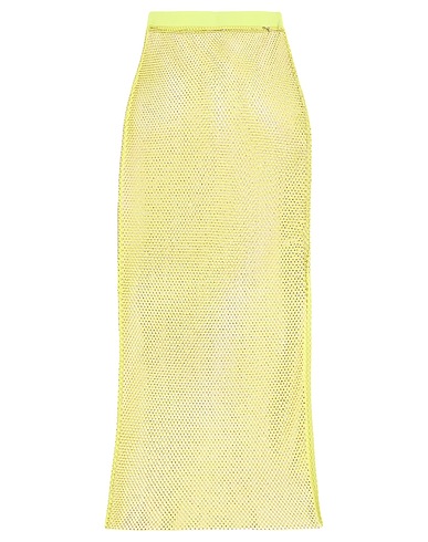 PATRIZIA PEPE Midi skirt Lime green 96% Polyester, 4% Elastane, Polyamide, Glass