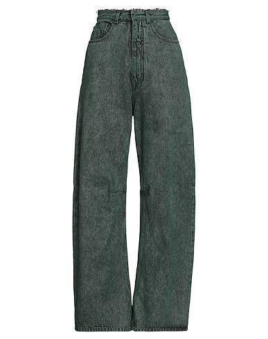 MM6 MAISON MARGIELA Denim trousers Green 100% Cotton