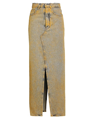 MM6 MAISON MARGIELA Denim skirt Mustard 100% Cotton