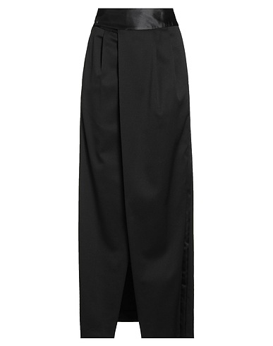 MM6 MAISON MARGIELA Long skirt Black 54% Polyester, 44% Virgin Wool, 2% Elastane