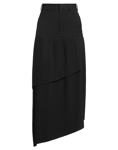 MM6 MAISON MARGIELA Midi skirt Black 67% Polyester, 29% Viscose, 4% Elastane