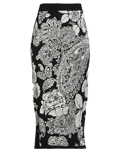 TWINSET Gonna midi Nero 87% Viscosa, 13% Poliestere