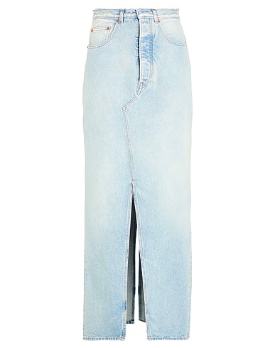 MM6 MAISON MARGIELA Denim skirt Blue 100% Cotton