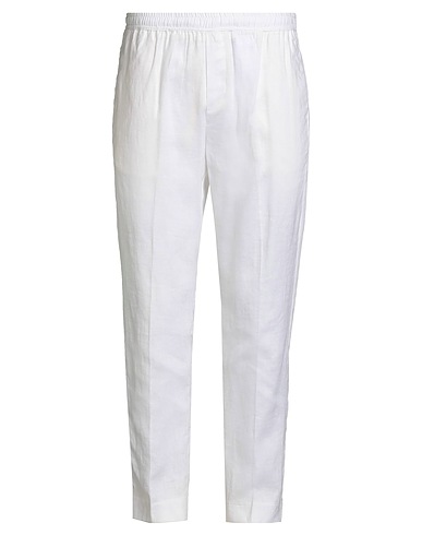 LIU •JO MAN Pantalone Bianco 100% Lino