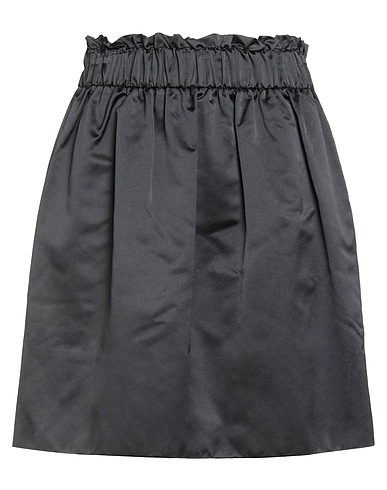 VDP VIA DELLE PERLE Mini skirt COLLECTION Black 53% Acetate, 47% Silk