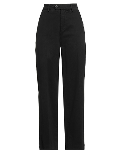 ROŸ ROGER'S Casual trouser Black 49% Cotton, 49% Lyocell, 2% Elastane