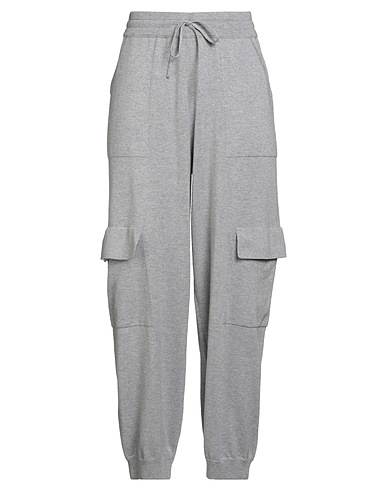 SUN 68 Casual pants Light grey 45% Cotton, 40% Wool, 8% Polyamide, 7% Metallic fiber