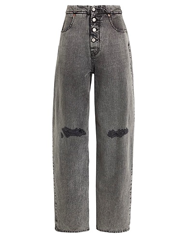 MM6 MAISON MARGIELA Denim trousers NERO 100% Cotton