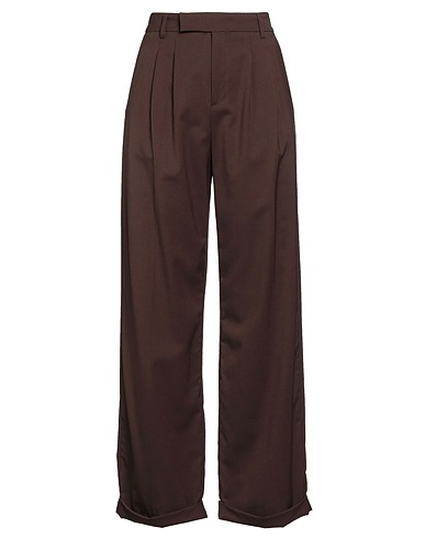 BRIGLIA 1949 Casual pants Dark brown 54% Virgin Wool, 45% Polyester, 1% Elastane