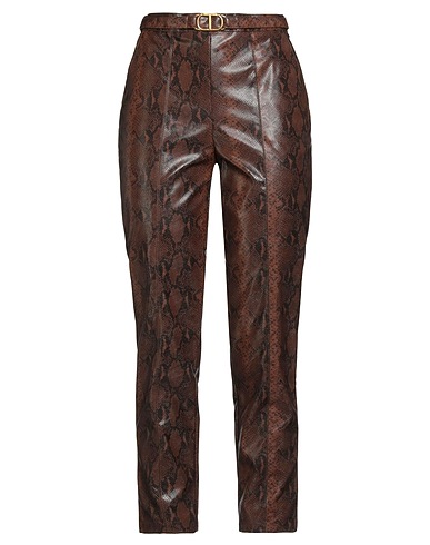 TWINSET Casual trouser Brown 100% Polyester
