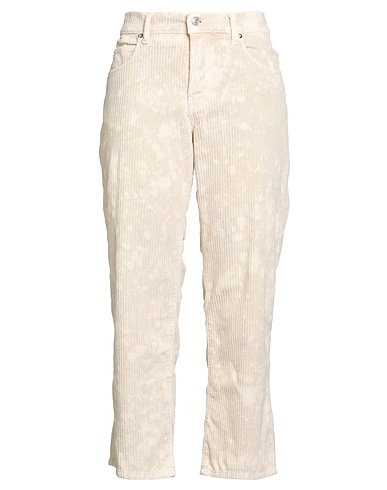 ROŸ ROGER'S Casual trouser Cream 97% Cotton, 3% Elastane