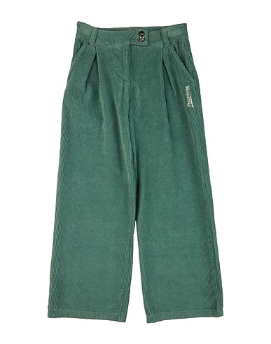 FRACOMINA MINI Casual trouser Green 98% Cotton, 2% Elastane