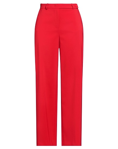 CRISTINAEFFE Pantalone Rosso 90% Poliestere, 10% Elastan