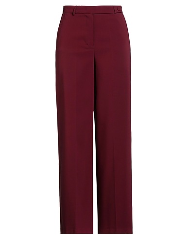 CRISTINAEFFE Casual trouser Burgundy 90% Polyester, 10% Elastane
