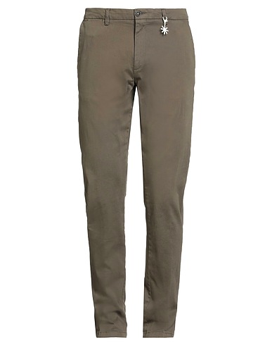 MANUEL RITZ Casual trouser Khaki 97% Cotton, 3% Elastane