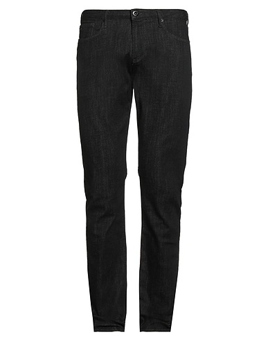 EMPORIO ARMANI Denim pants Black 98% Cotton, 2% Elastane