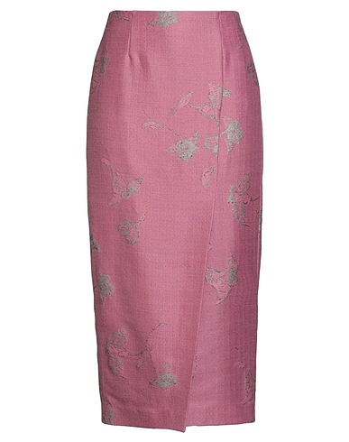 EMPORIO ARMANI Midi skirt Purple 33% Acrylic, 32% Wool, 16% Polyester, 12% Polyamide, 7% Metallic fiber