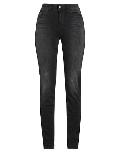 EMPORIO ARMANI Denim trousers Black 77% Cotton, 10% Lyocell, 9% Elastomultiester, 4% Elastane