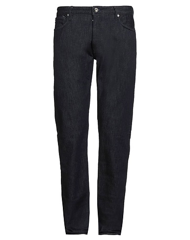 EMPORIO ARMANI Denim pants Blue 72% Cotton, 19% Polyester, 8% Wool, 1% Elastane