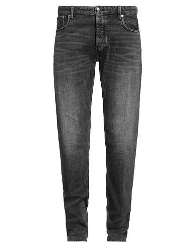 EMPORIO ARMANI Denim pants Black 99% Cotton, 1% Elastane