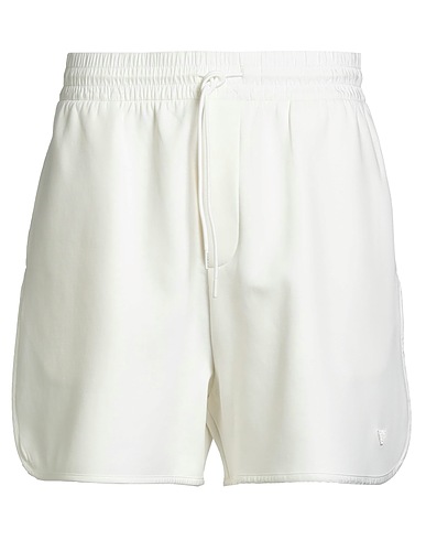 EMPORIO ARMANI Shorts & Bermuda Off white 76% Cotton, 18% Polyester, 6% Elastane