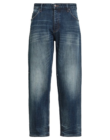 EMPORIO ARMANI Denim pants Blue 99% Cotton, 1% Elastane