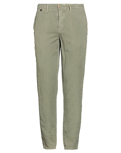 INCOTEX RED Casual trouser Military green 51% Linen, 49% Cotton