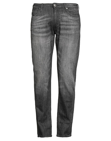 EMPORIO ARMANI Denim pants Charcoal 99% Cotton, 1% Elastane