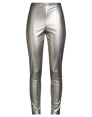 B.YU Pantalone Argento 71% Poliestere, 25% Poliuretano, 4% Elastan