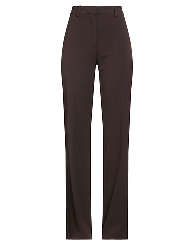 KONTATTO Casual pants Chocolate brown 69% Polyester, 27% Viscose, 4% Elastane