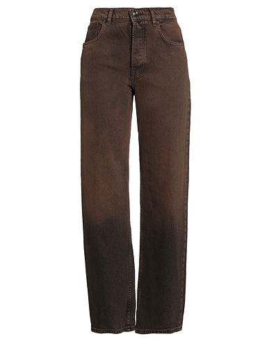 LIU •JO Denim pants Brown 100% Cotton