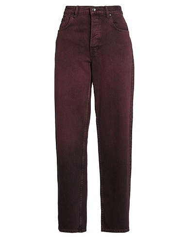 LIU •JO Denim pants Plum 100% Cotton