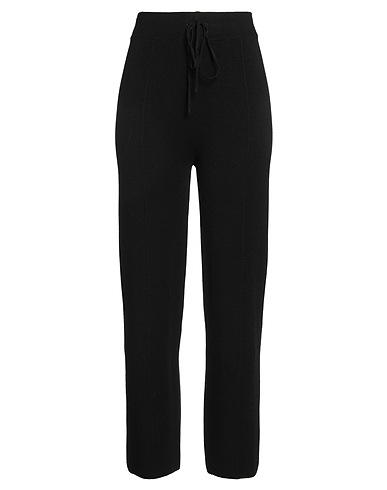 B.YU Pantalone Nero 50% Viscosa, 28% Poliestere, 22% Poliammide