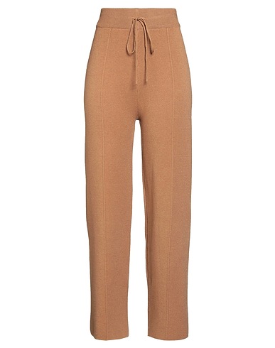 B.YU Casual trouser Brown 50% Viscose, 28% Polyester, 22% Polyamide