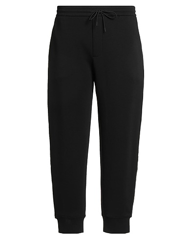 EMPORIO ARMANI Casual pants Black 76% Cotton, 18% Polyester, 6% Elastane