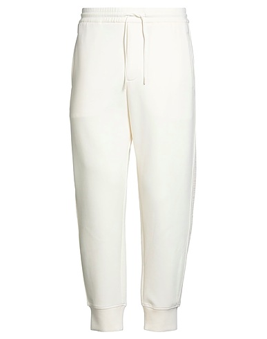 EMPORIO ARMANI Casual pants Ivory 76% Cotton, 18% Polyester, 6% Elastane