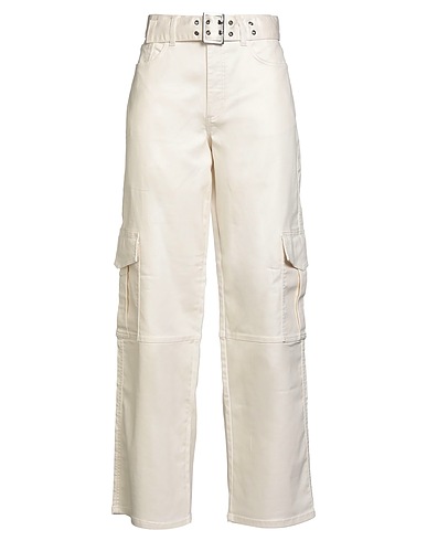 LIU •JO Casual trouser Ivory 68% Cotton, 29% Polyester, 3% Elastane