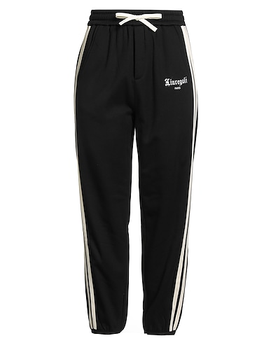 LIUREGALI スウェットパンツ ブラック ポリエステル 67% / コットン 33%