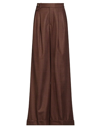 LAUREN RALPH LAUREN Casual trouser Brown 100% Wool