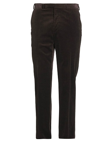 ZEGNA Casual trouser Chocolate brown 91% Cotton, 8% Cashmere, 1% Elastane