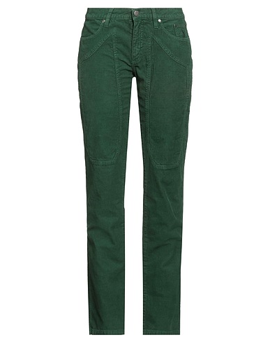 JECKERSON Casual trouser Green 98% Cotton, 2% Elastane