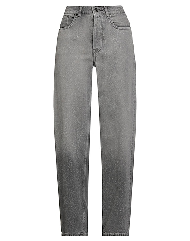 LIU •JO Jambe droite Gris 100% Coton