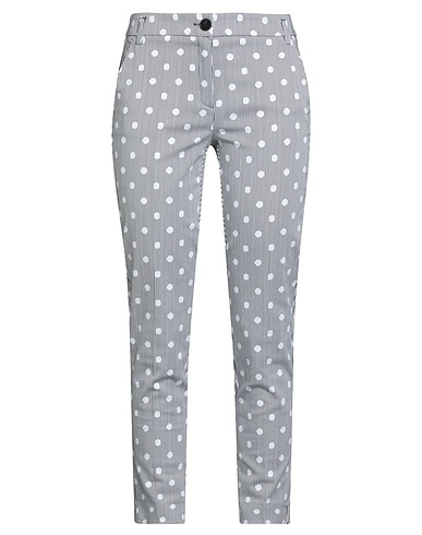 EMME by MARELLA Casual trouser White 97% Cotton, 3% Elastane